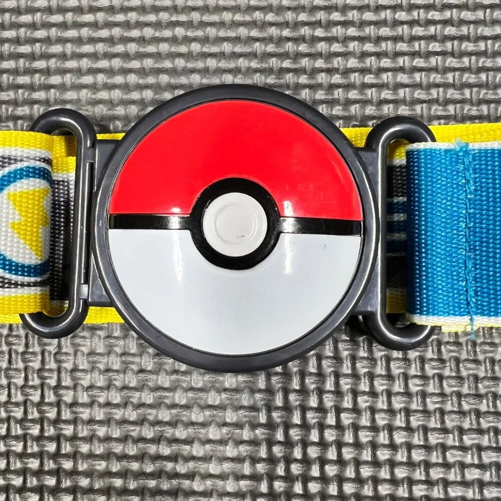 Pokemon Adjustable Belt With Pokeball Buckle For Kids